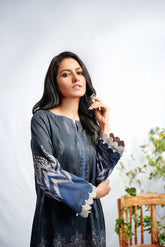 DC-0362 Black Digital Printed Kurta
